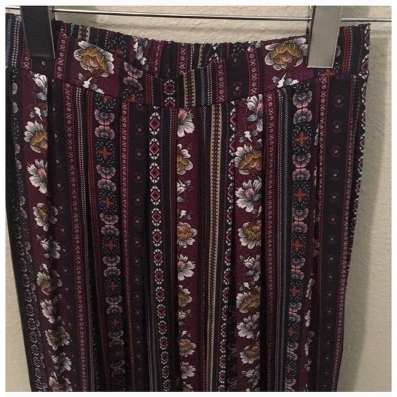 Art Class Girls Pleated Midi Skirt Size 6/ 6x Floral Fall Bohemian church boho - Picture 5 of 6